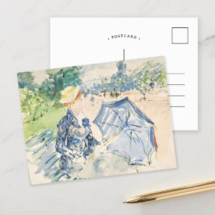 Carte Postale Une femme assise sur un banc   Berthe Morisot