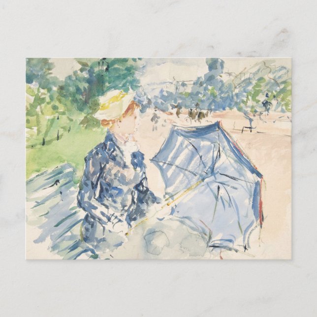 Carte Postale Une femme assise sur un banc | Berthe Morisot (Devant)
