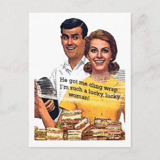 Carte Postale "Une femme aussi chanceuse"