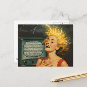 Carte Postale Une Femme Choquante