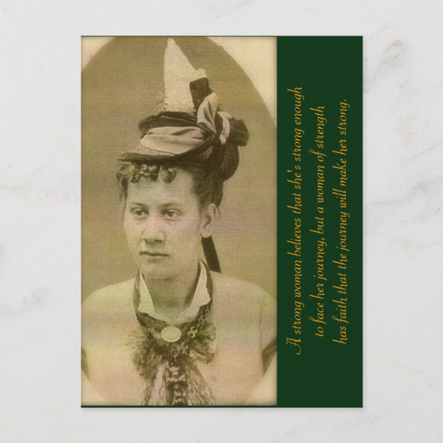 Carte Postale Une femme de force (Devant)