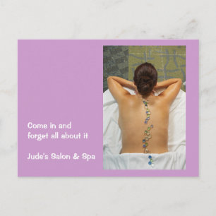 Carte Postale Une Femme Se Faire Masser Par La Pierre