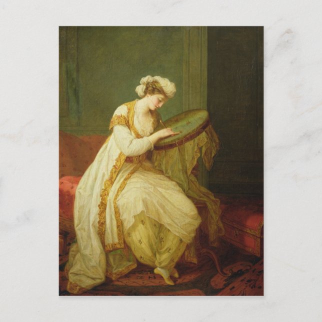 Carte Postale Une femme turque, 1773 (Devant)