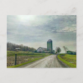 Carte Postale une ferme dans les Finger Lakes de Upstate New Yor