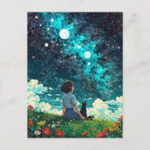 une fille et son chat s'assoient ensemble sur un t