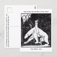 Une fille et un ours Vintage illustration de conte