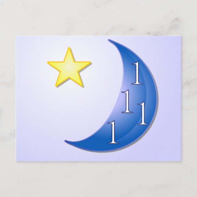 Carte Postale Une fois dans une lune bleue (Devant)