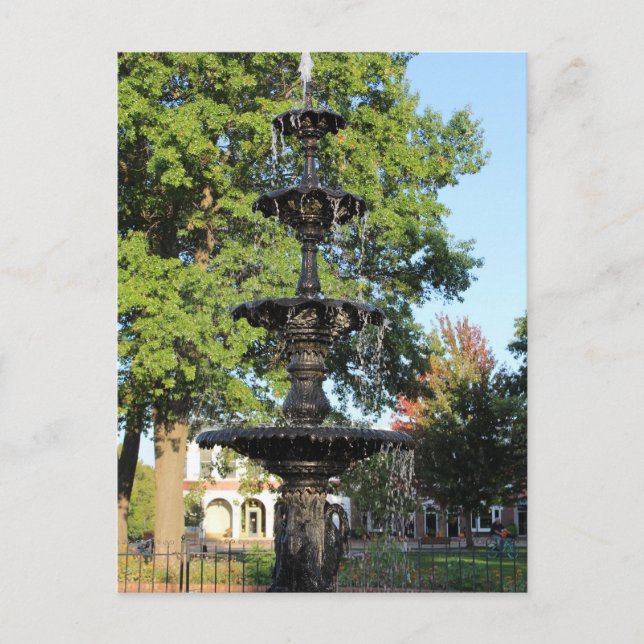 Carte Postale Une fontaine à Pella Iowa (Devant)