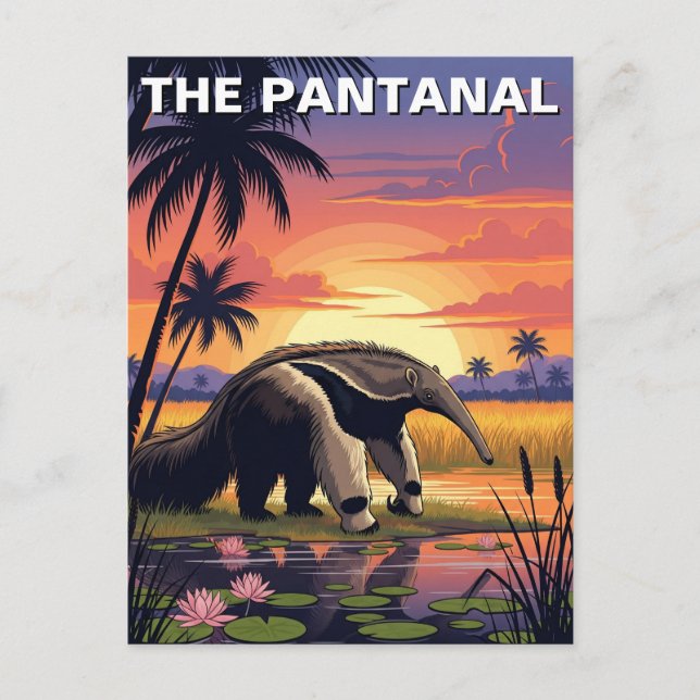 Carte Postale Une fourmi géante dans le Pantanal (Devant)