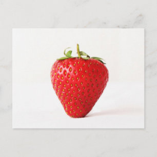 Carte Postale Une fraise rouge pcm
