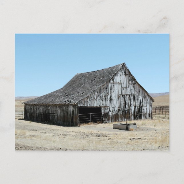 Carte Postale Une grande vieille grange (Devant)