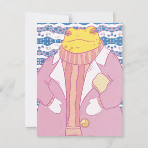 Carte Postale Une grenouille confortable