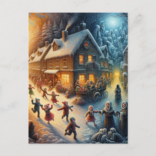 Carte Postale Une horreur de Noël en ville (Devant)