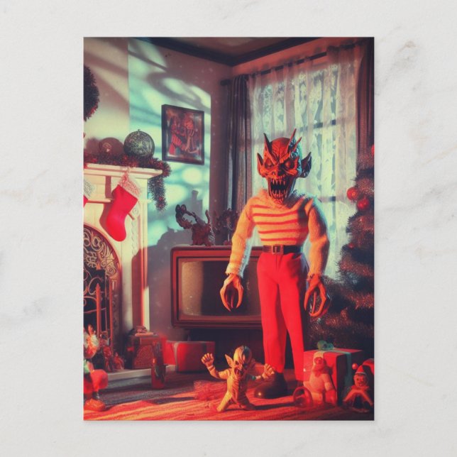 Carte Postale Une horreur des démons de Noël (Devant)