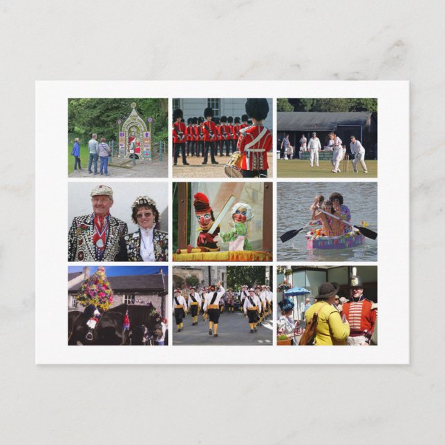 Carte Postale Une image de l'Angleterre - coutumes et traditions (Devant)