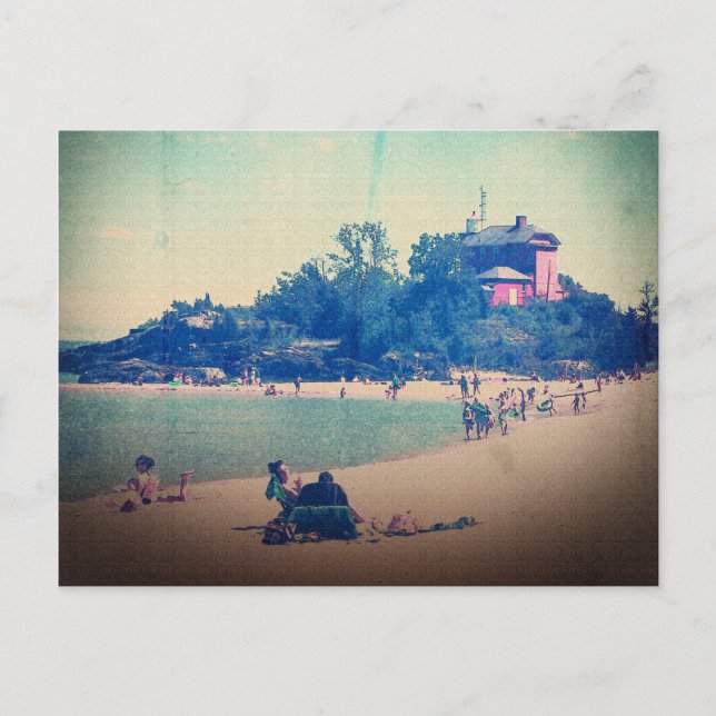 Carte Postale Une Journée À La Plage (Devant)