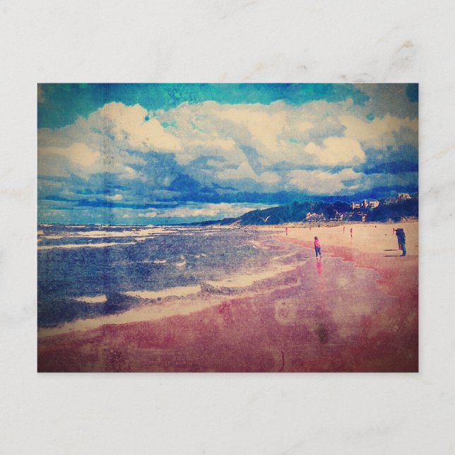 Carte Postale Une Journée À La Plage (Devant)