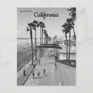 Carte Postale Une journée à la plage à Oceanside en Californie