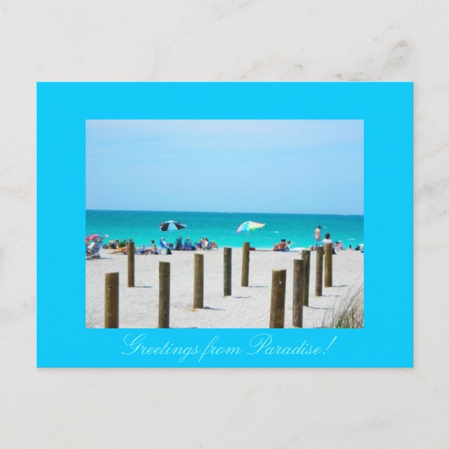 Carte Postale Une journée au paradis (Devant)