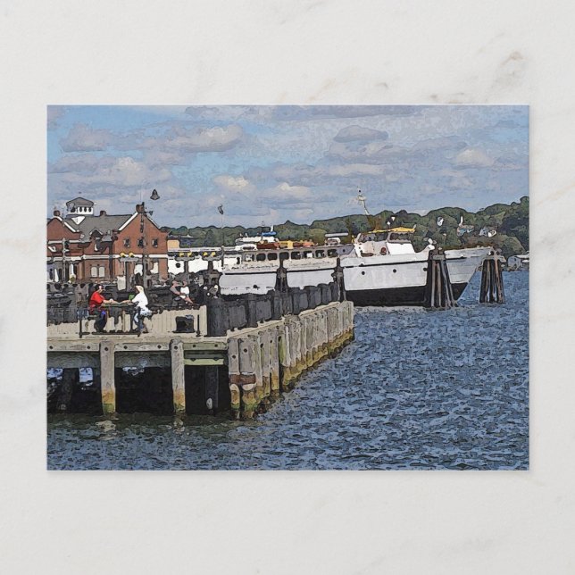 Carte Postale Une journée au quai (Devant)