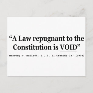 Carte Postale Une Loi Qui Revient À La Constitution Est Annulée