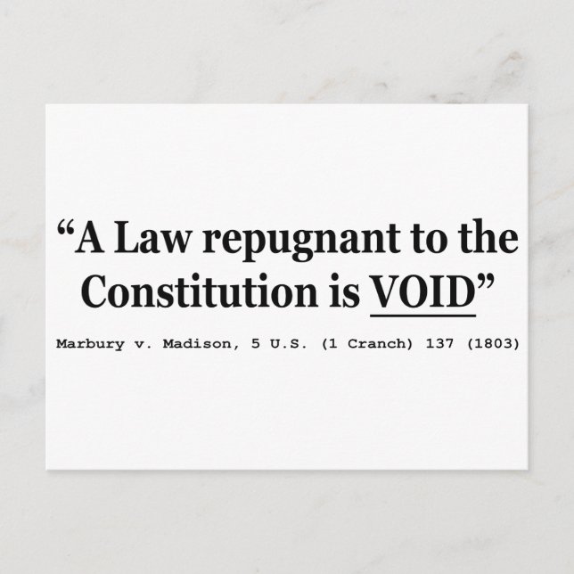 Carte Postale Une Loi Qui Revient À La Constitution Est Annulée (Devant)