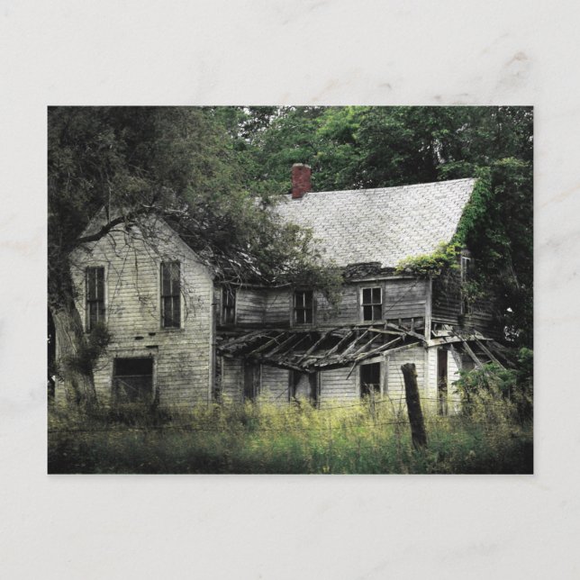 Carte Postale Une Maison rurale abandonnée du Missouri (Devant)