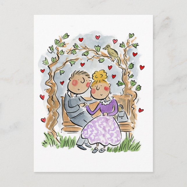 Carte Postale Une nuit chante à Berkeley Carré (Devant)