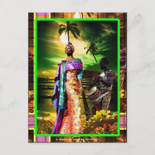 Carte Postale Une nuit de rythme africain