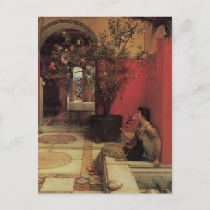 Carte Postale Une Oleander par Alma Tadema, Fleurs Vintages
