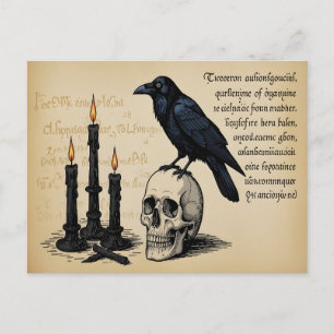 Carte Postale Une page du livre de magie