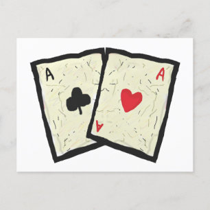 Carte Postale Une Paire D'As