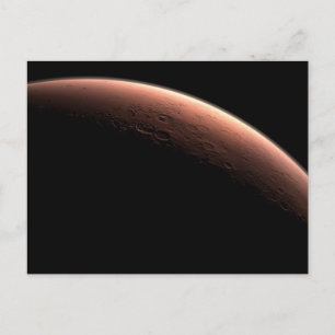 Carte Postale Une partie de Mars à la frontière de la lumière et