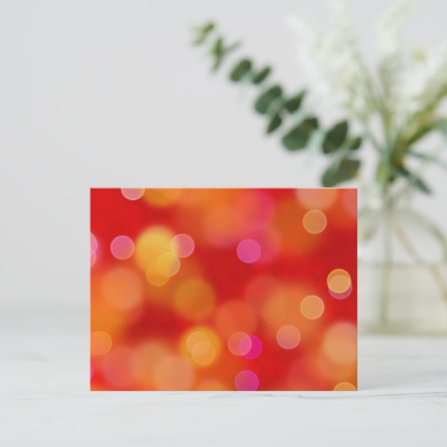 Carte Postale Une passion pour le Motif de Noël (rouge) (Debout devant)
