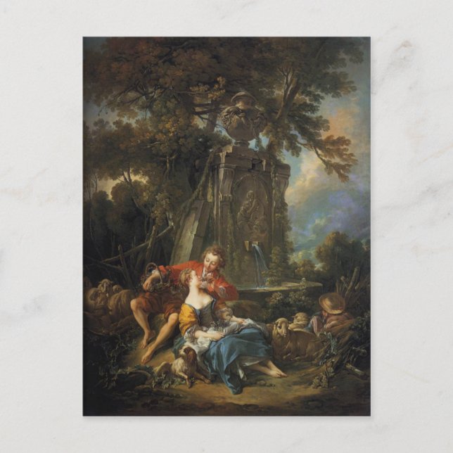 Carte Postale Une pastorale d'automne - François Boucher (Devant)