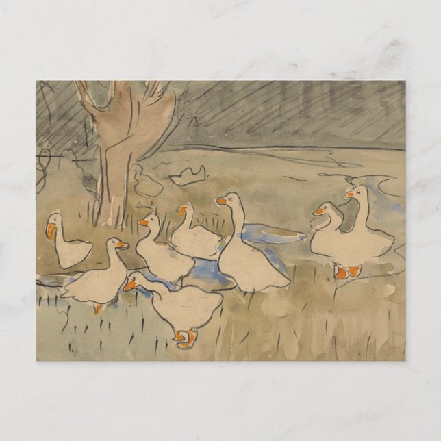 Carte Postale Une patte de canards (Devant)