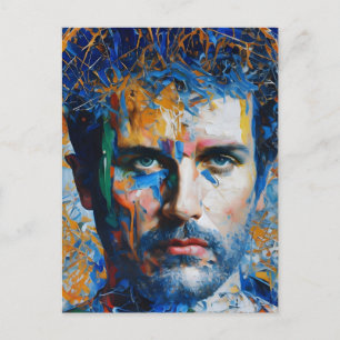 Carte Postale Une peinture générée par l'IA humaine