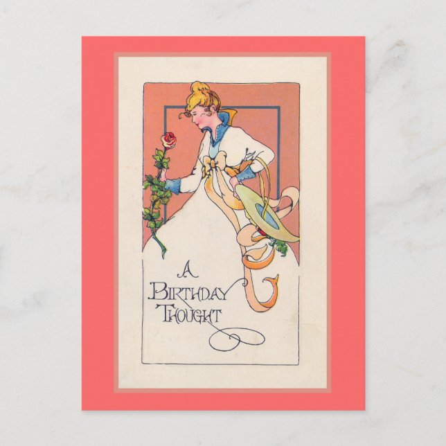 Carte Postale "Une pensée d'anniversaire" (Devant)