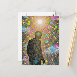Carte Postale Une personne se retrouve perdue dans l'algorithme