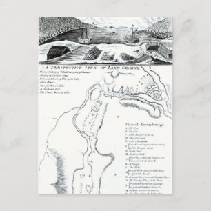 Carte Postale Une perspective du lac George