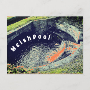 Carte Postale Une piscine orange à Welshpool Photographie