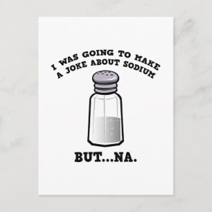 Carte Postale Une plaisanterie sur Sodium