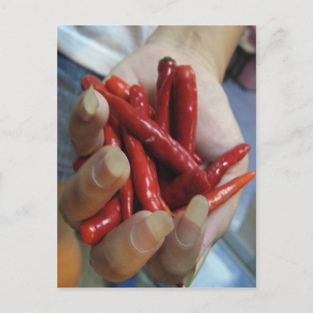 Carte Postale Une poignée de chili ... Thai Street Food (Devant)