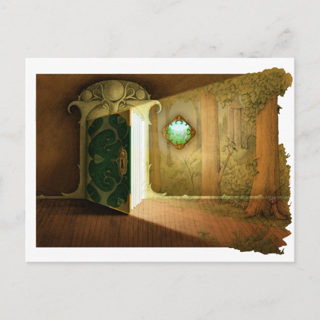 Carte Postale Une Porte À. . . (Devant)