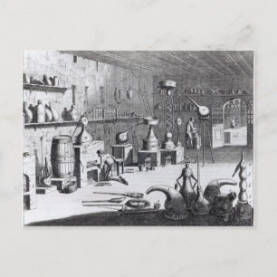 Carte Postale Une première vue de la chimie pratique