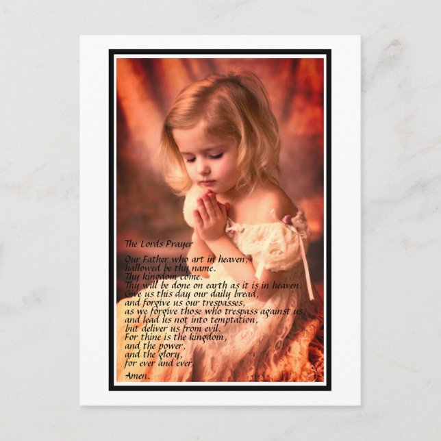 Carte postale - Une prière (Devant)