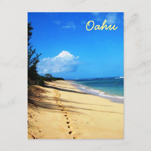 Carte Postale Une promenade sur Oahu (Devant)