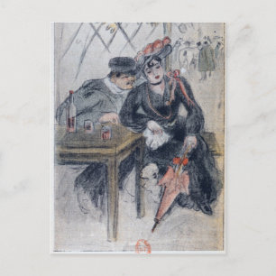 Carte Postale Une prostituée et son client