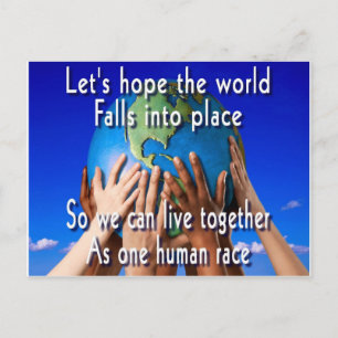 Carte Postale Une race humaine