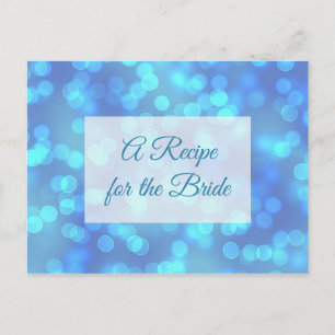 Carte Postale Une recette pour la Mariage mariée Recette Card